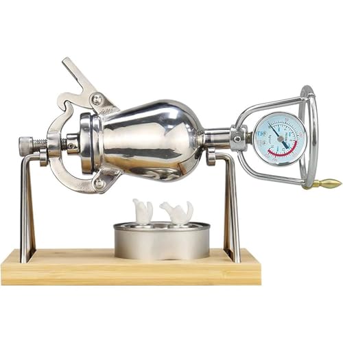 Queeningetポンコットトースター ステンレス鋼ミニ中国伝統的なレトロなポップコーンメーカーの装飾、家族の集まりに適したポップコーン圧力鍋 (268ml) [並行輸入品]